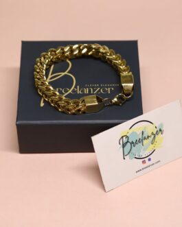 Golden Luxe – Bold Gold Cuban Link Bracelet