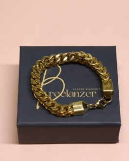 Golden Luxe – Bold Gold Cuban Link Bracelet