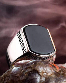 Modernist Onyx Ring